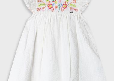 Φόρεμα με κέντημα για κορίτσι | ΕΚΡΟΥ - Energiers - 